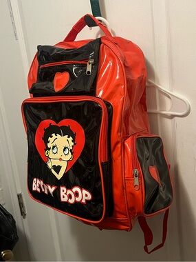 vinyl vintage betty boop backpack